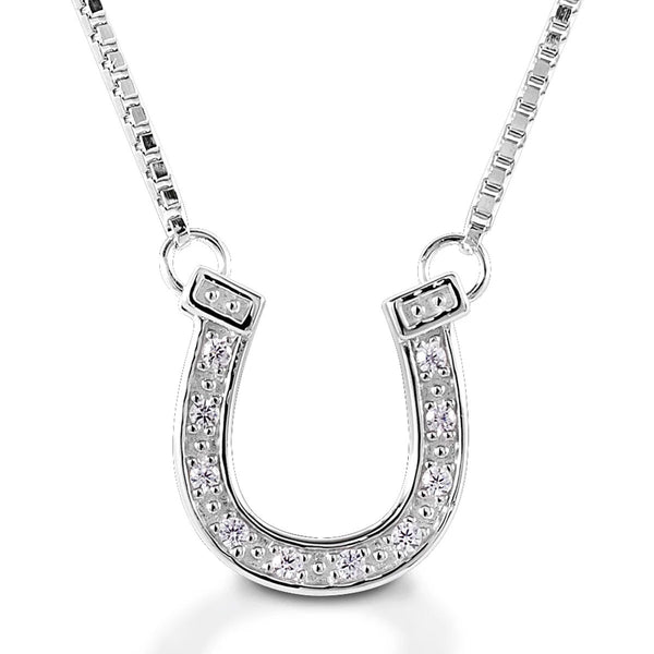 Kelly Herd Pave Horseshoe Necklace